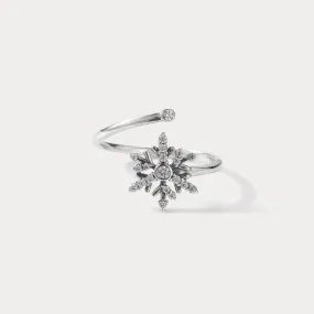 Silver Snowflake Ring