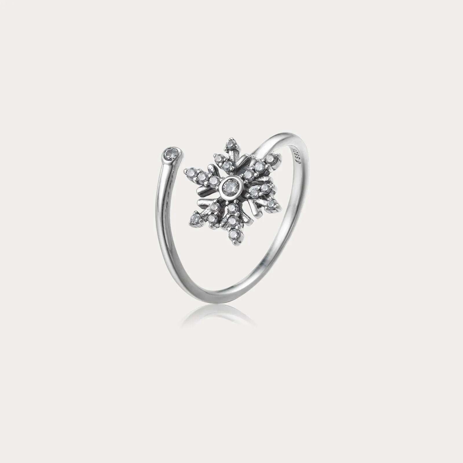 Silver Snowflake Ring