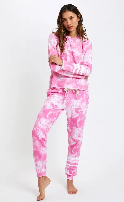 Sol Angeles passion pink marble jogger