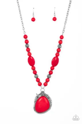 Southwest Paradise - Red Paparazzi Necklace