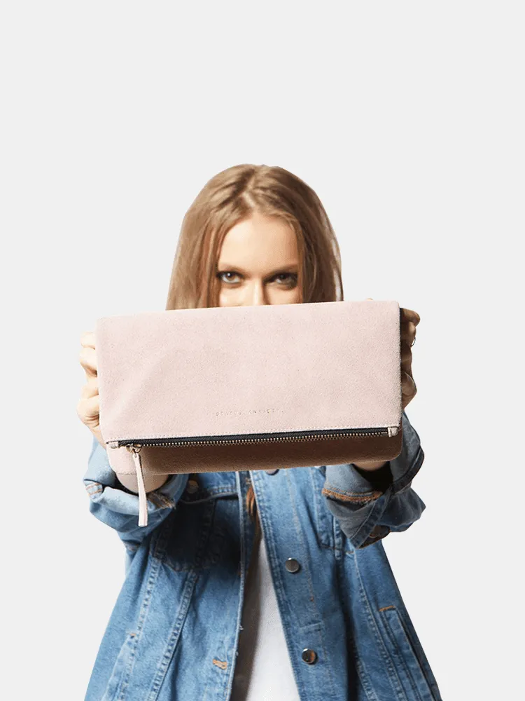 Status Anxiety Feel the Night Clutch - Dusty Pink