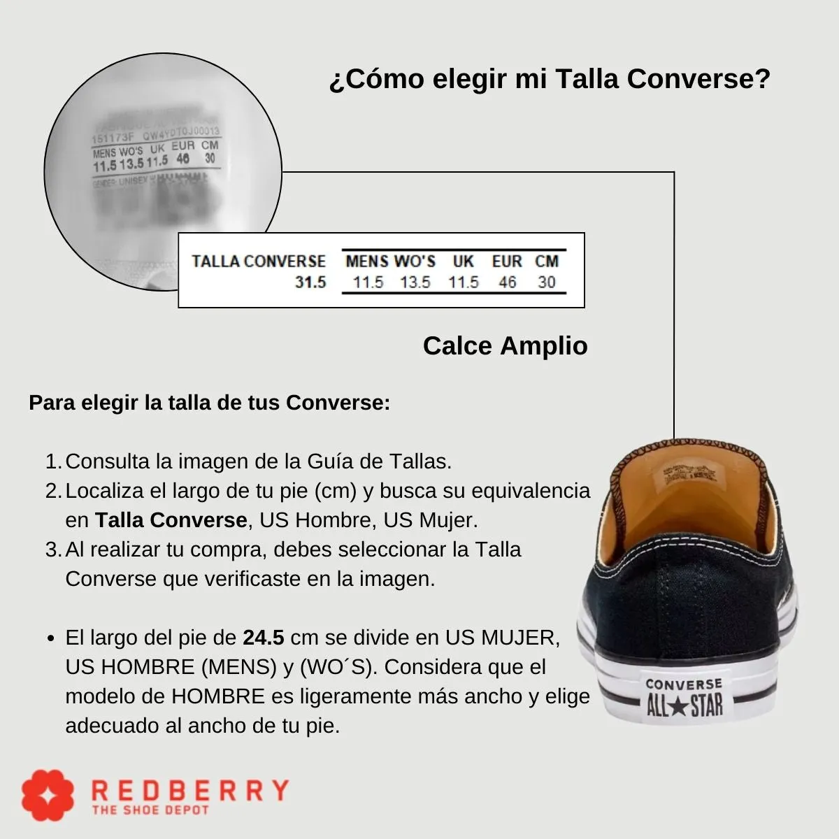 Tenis Converse Hombre M5039  Negro