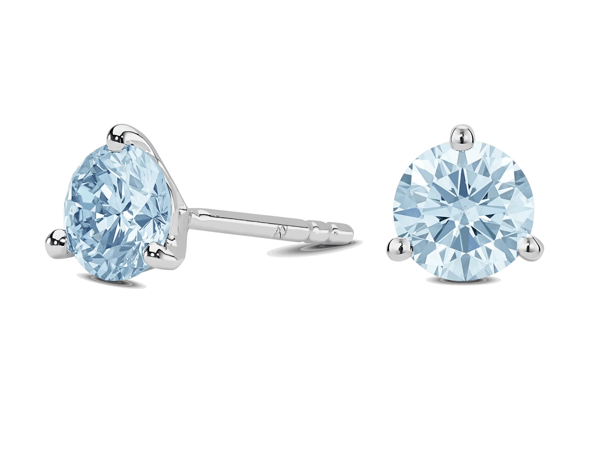 Test Copy of Lab-Grown Diamond 2ct. tw. Round Brilliant Solitaire 14k Gold Studs | Blue (Copy)