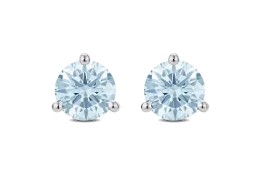 Test Copy of Lab-Grown Diamond 2ct. tw. Round Brilliant Solitaire 14k Gold Studs | Blue (Copy)