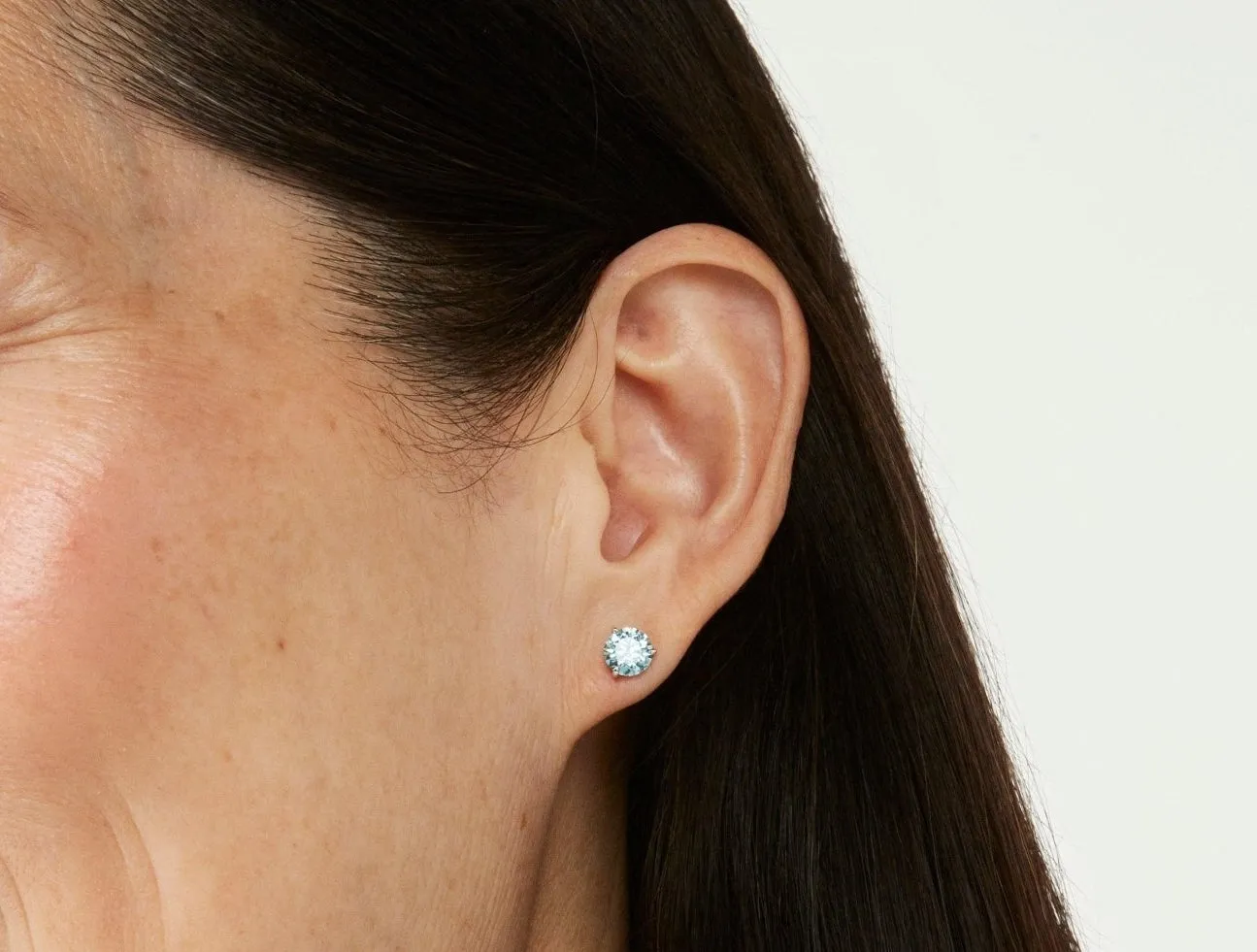 Test Copy of Lab-Grown Diamond 2ct. tw. Round Brilliant Solitaire 14k Gold Studs | Blue (Copy)