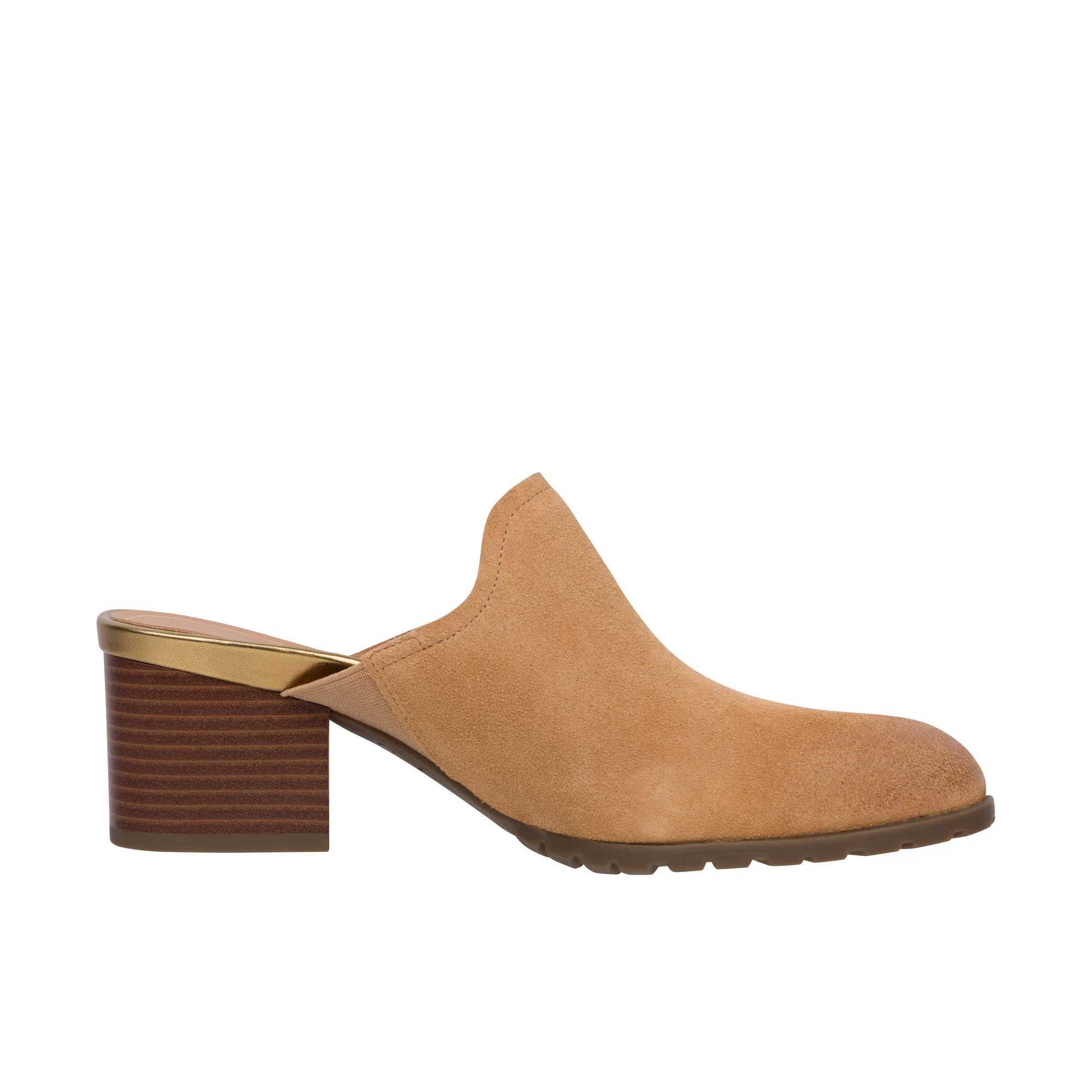 Vionic Womens Claremont Heeled Mule Camel