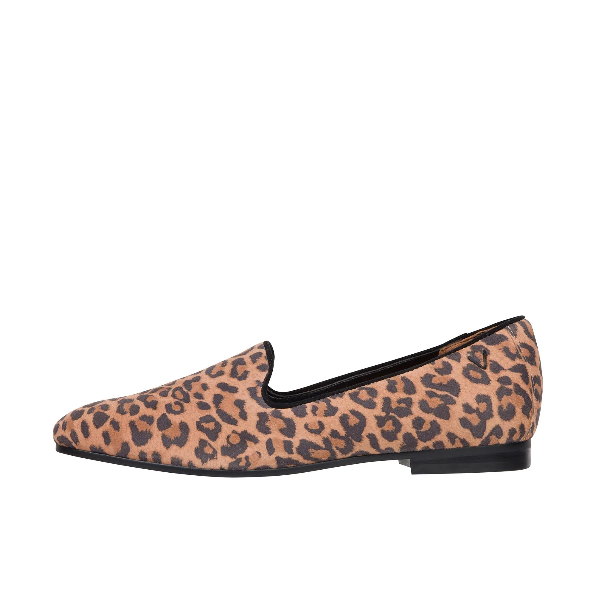 Vionic Womens Willa Slip On Flat Toffee Leopard Suede