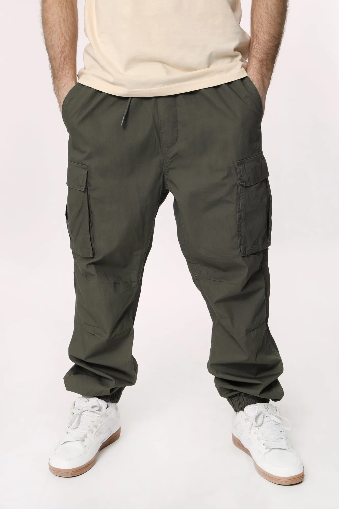 West49 Mens Poplin Cargo Jogger