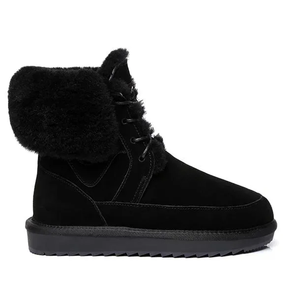 Winter Fashion Lace-Up Boots