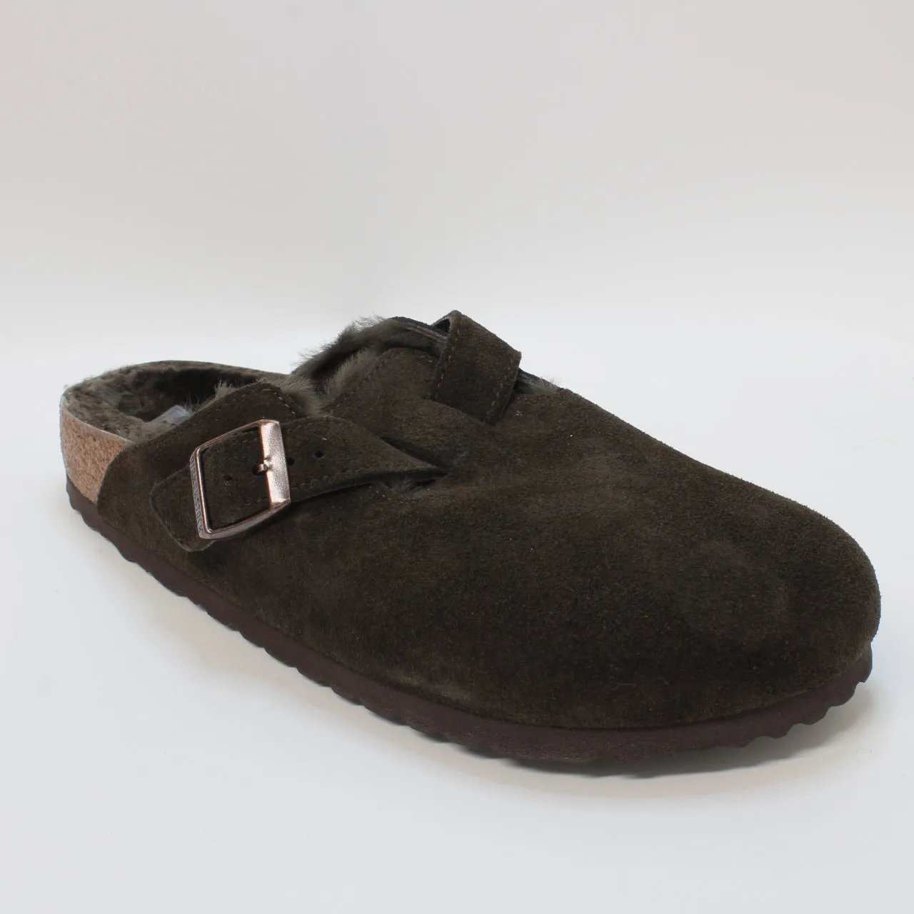 Womens Birkenstock Boston Shearling Mocca