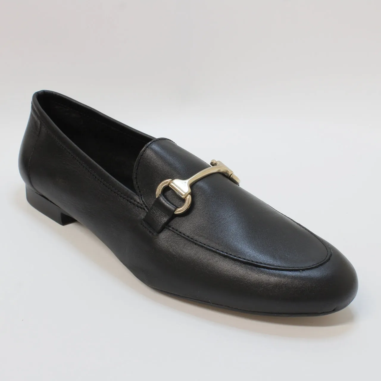 Womens Office Fairmont  Snaffle Loafers Black Leather