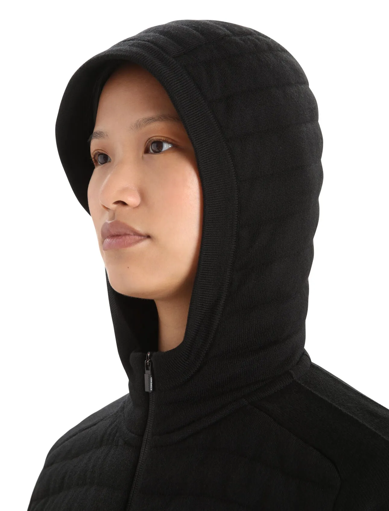 Womens ZoneKnitInsulated LS Zip Hoodie