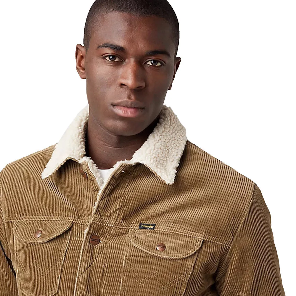 Wrangler Corduroy Sherpa Jacket - Teak