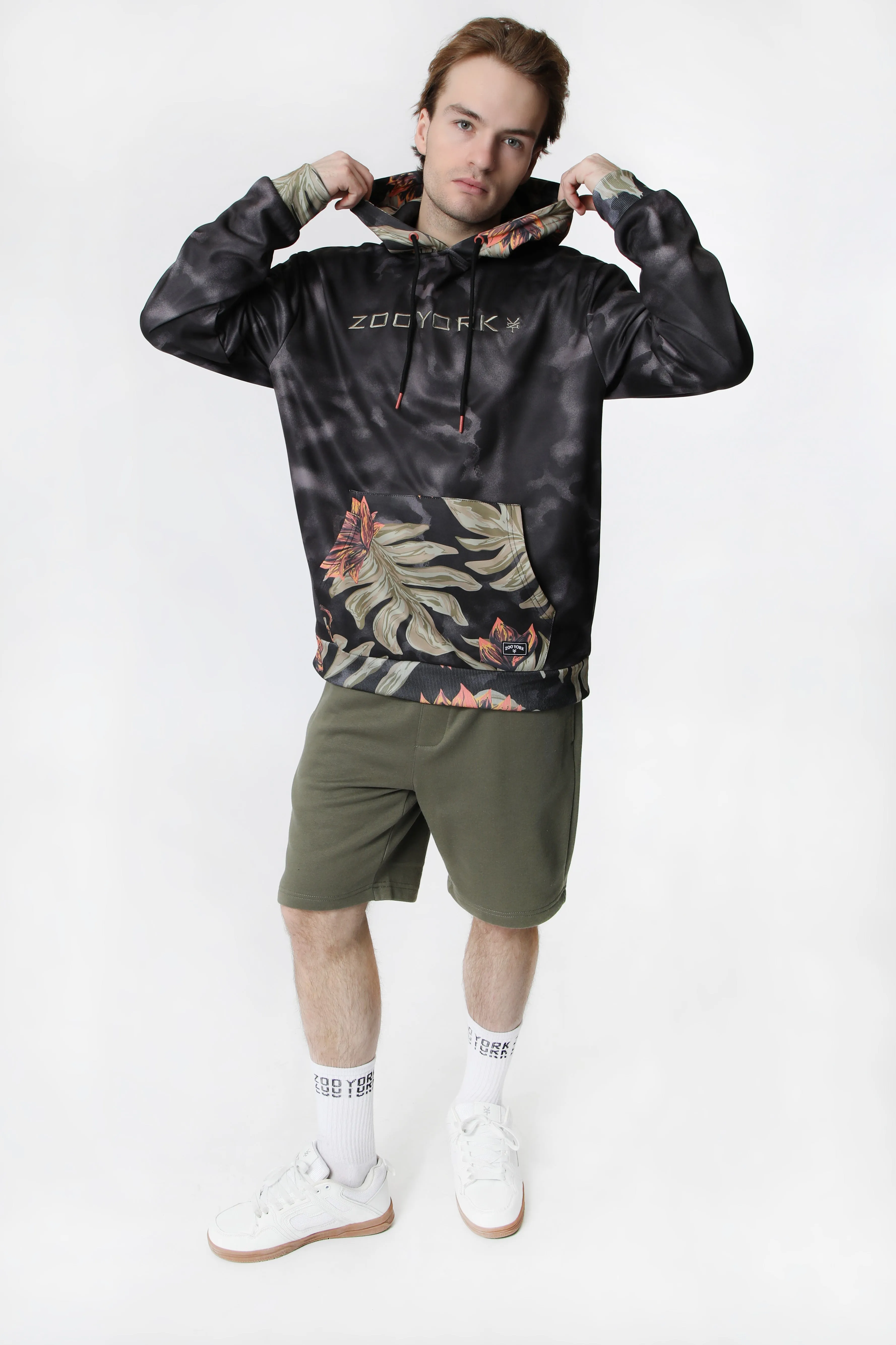 Zoo York Mens Tropical Print Hoodie